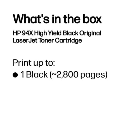 HP CF294X/94X Toner Cartridge (2.8K pages, HP Pro M 118)