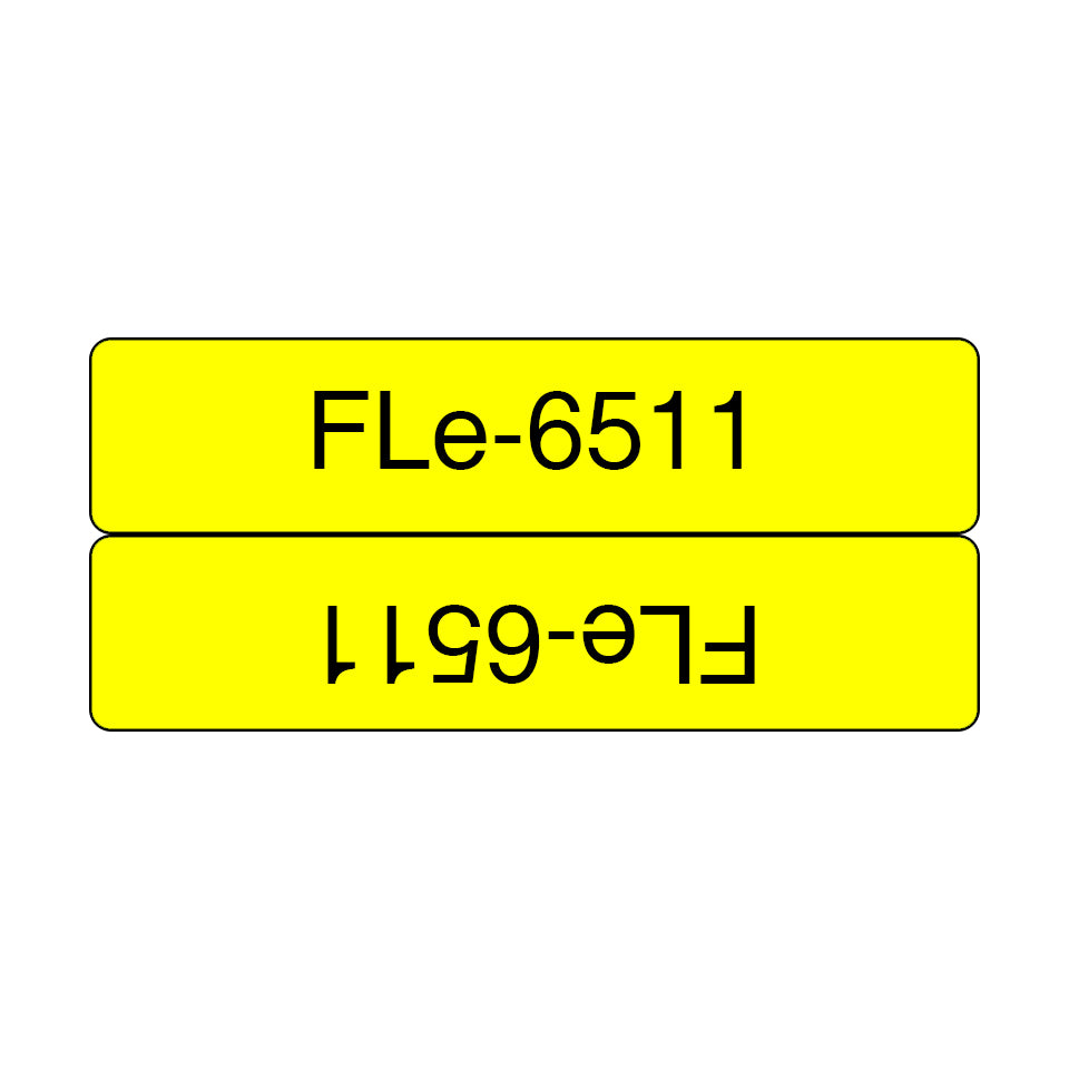 Brother FLE-6511 DirectLabel Label yellow 45mm x 21mm Pack=72 Labels