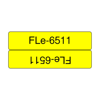 Brother FLE-6511 DirectLabel Label yellow 45mm x 21mm Pack=72 Labels