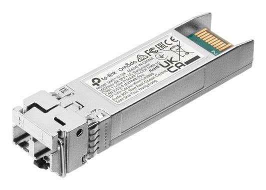 TP-LINK Omada 10Gbase-SR SFP+ LC Transceiver SPEC: 850nm Multi-mode, LC Duplex Connector, Up to 300m Distance Networking