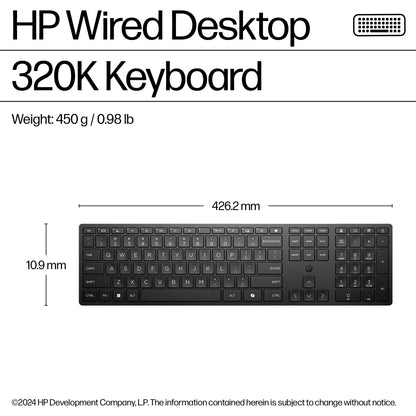 HP 320K Wired Keyboard (37UTUUW)
