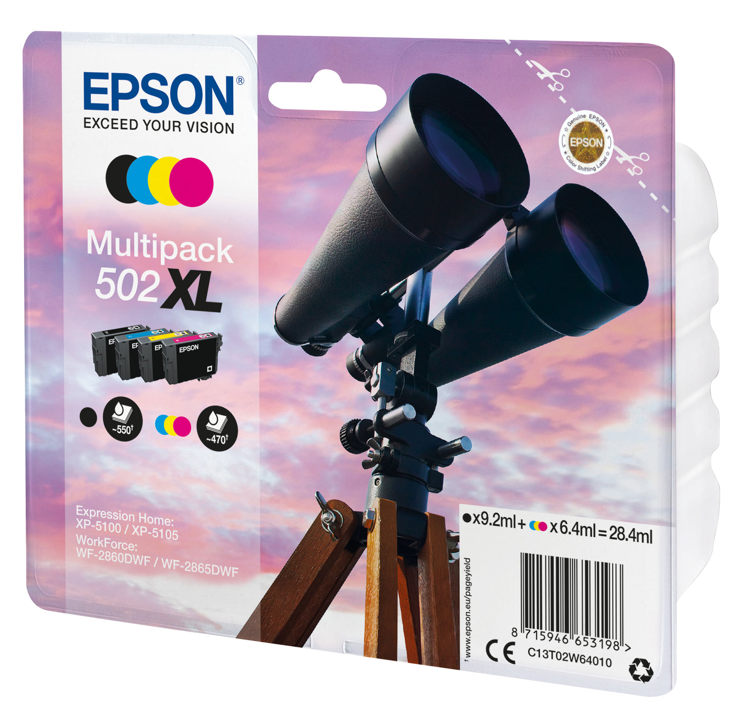 Epson C13T02W64010/502XL Ink Cartridge (Epson XP-5100)