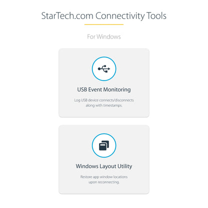 StarTech.com 4-Port USB-C Hub with USB-C DP Alt Mode Video Output 4K 60Hz - 3x