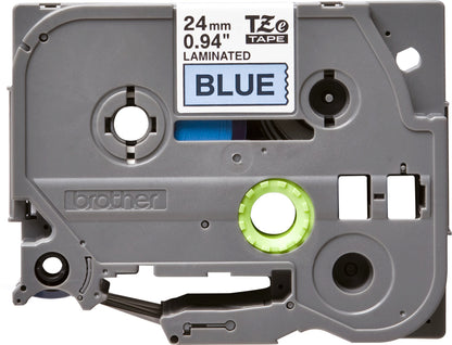 Brother TZE-551 DirectLabel black on blue Laminat 24mm x 8m for Brother P-Touch TZ Labels