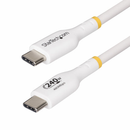 StarTech.com 10ft (3m) USB-C Charging Cable, Charge & Sync, 240W (5A) PD EPR, USB (White)