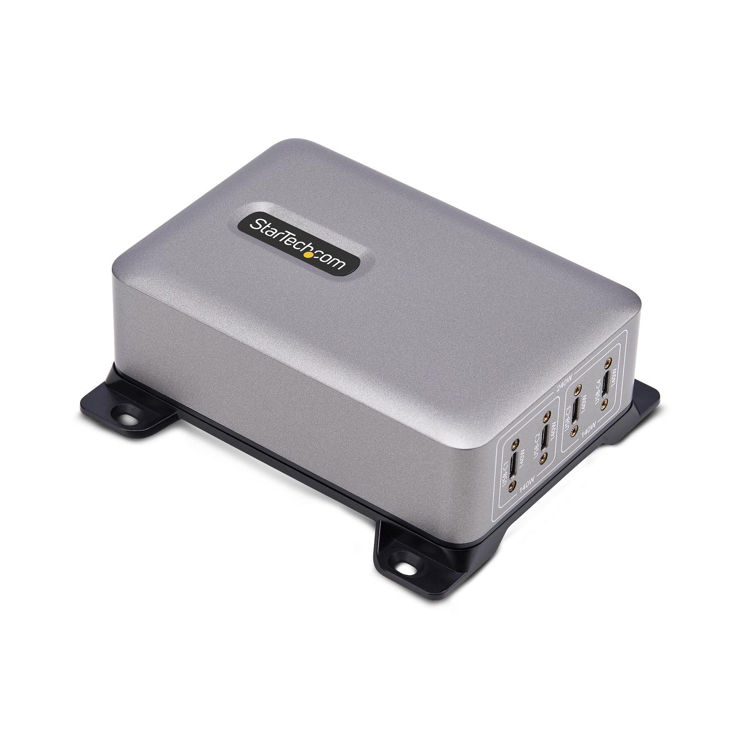StarTech.com 4-Port Multi-Device USB-C Charger, 240W Total, Single Port 140W EPR, PD
