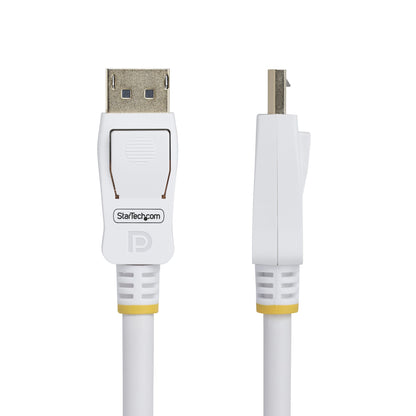 StarTech.com 10ft (3m) White VESA Certified DisplayPort 1.2 Cable, 4K 60Hz