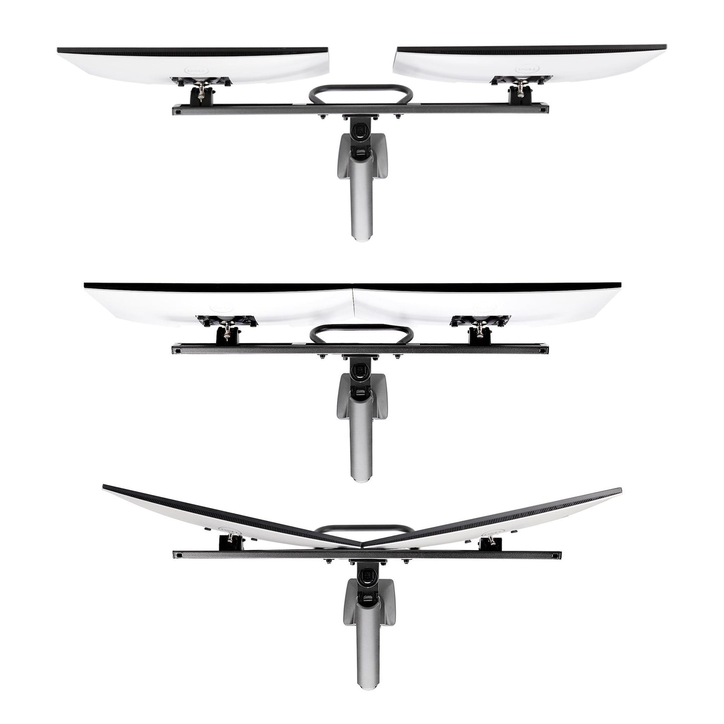StarTech.com Desk Mount Dual Monitor Arm with Crossbar, Up To 27" Displays, VESA