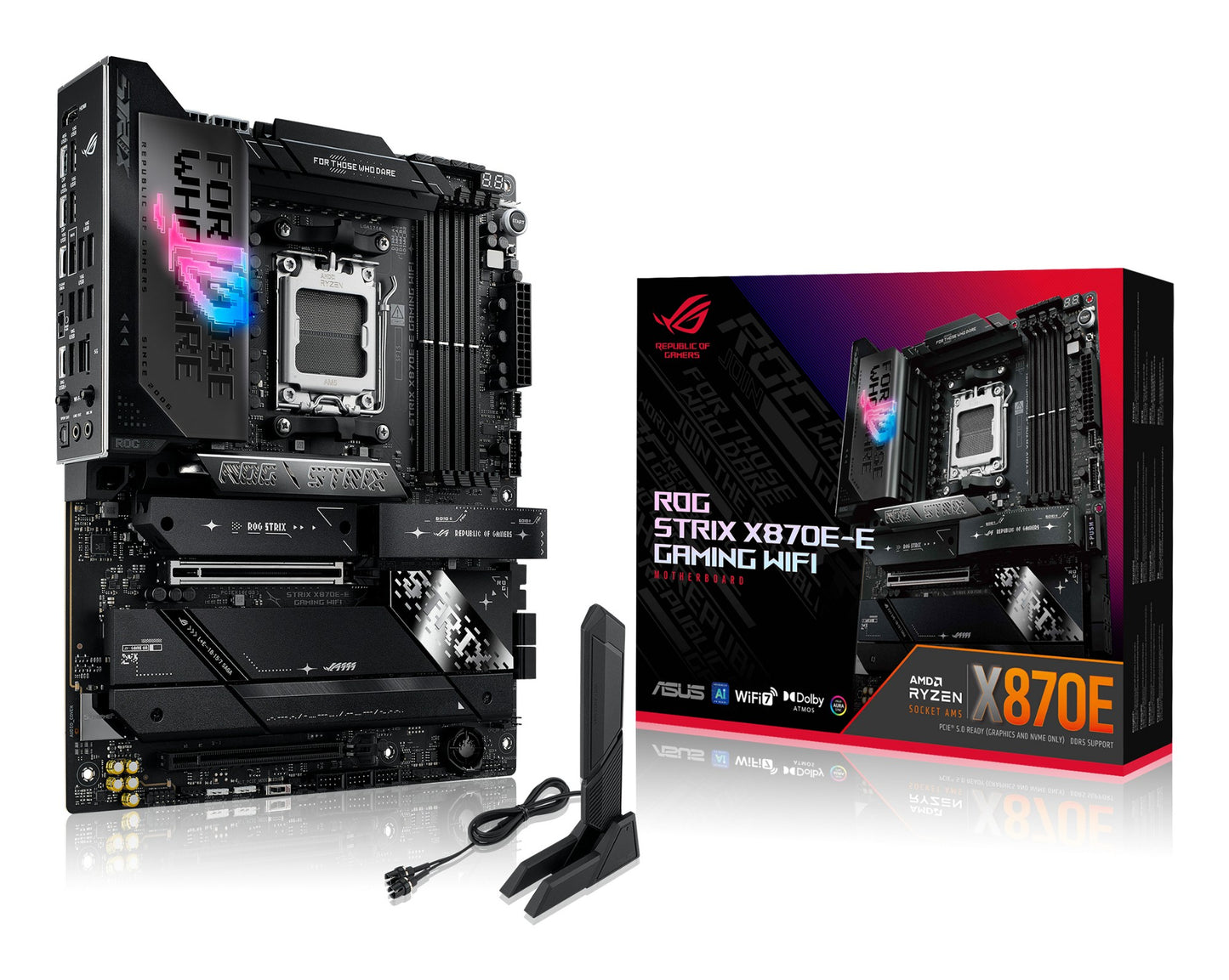 ASUS ROG STRIX X870E-E GAMING WIFI AMD X870E Socket AM5 ATX Motherboard