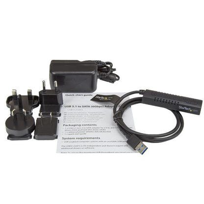 StarTech.com SATA to USB Cable, USB 10Gbps to 2.5in and 3.5in SATA I II III Hard Hub