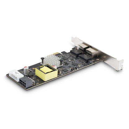 StarTech.com 2-Port 2.5Gbps NBASE-T PoE Network Card, Dual Intel I225-V, 802.3af/at Network Adapter