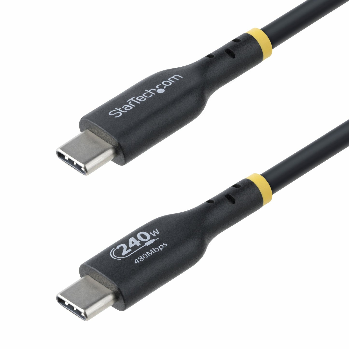 StarTech.com 10ft (3m) USB-C Charging Cable, Charge & Sync, 240W (5A) PD EPR, USB (Black)