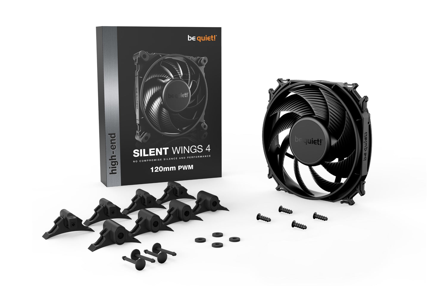 be quiet! SILENT WINGS 4 | 120mm PWM Computer case Fan 12 cm Black 1 pc(s) Cooling