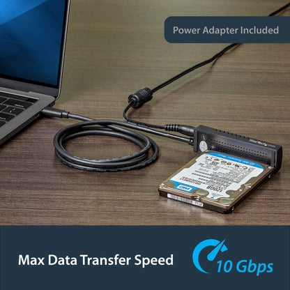 StarTech.com SATA to USB-C Cable, USB 10Gbps to 2.5in and 3.5in SATA I II III Hard Hub