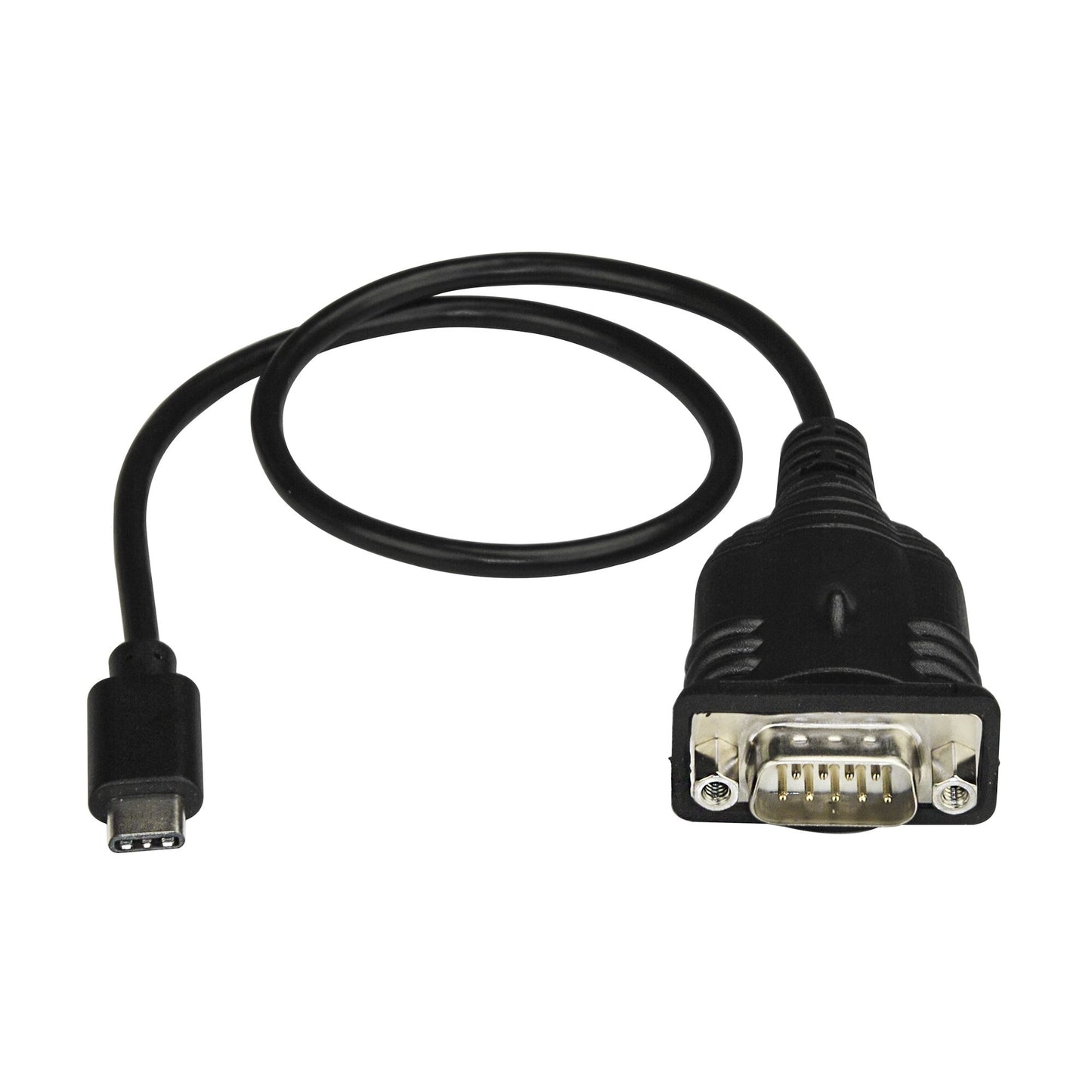 StarTech.com USB C to Serial Adapter Cable with COM Port Retention - 16" (40cm) USB