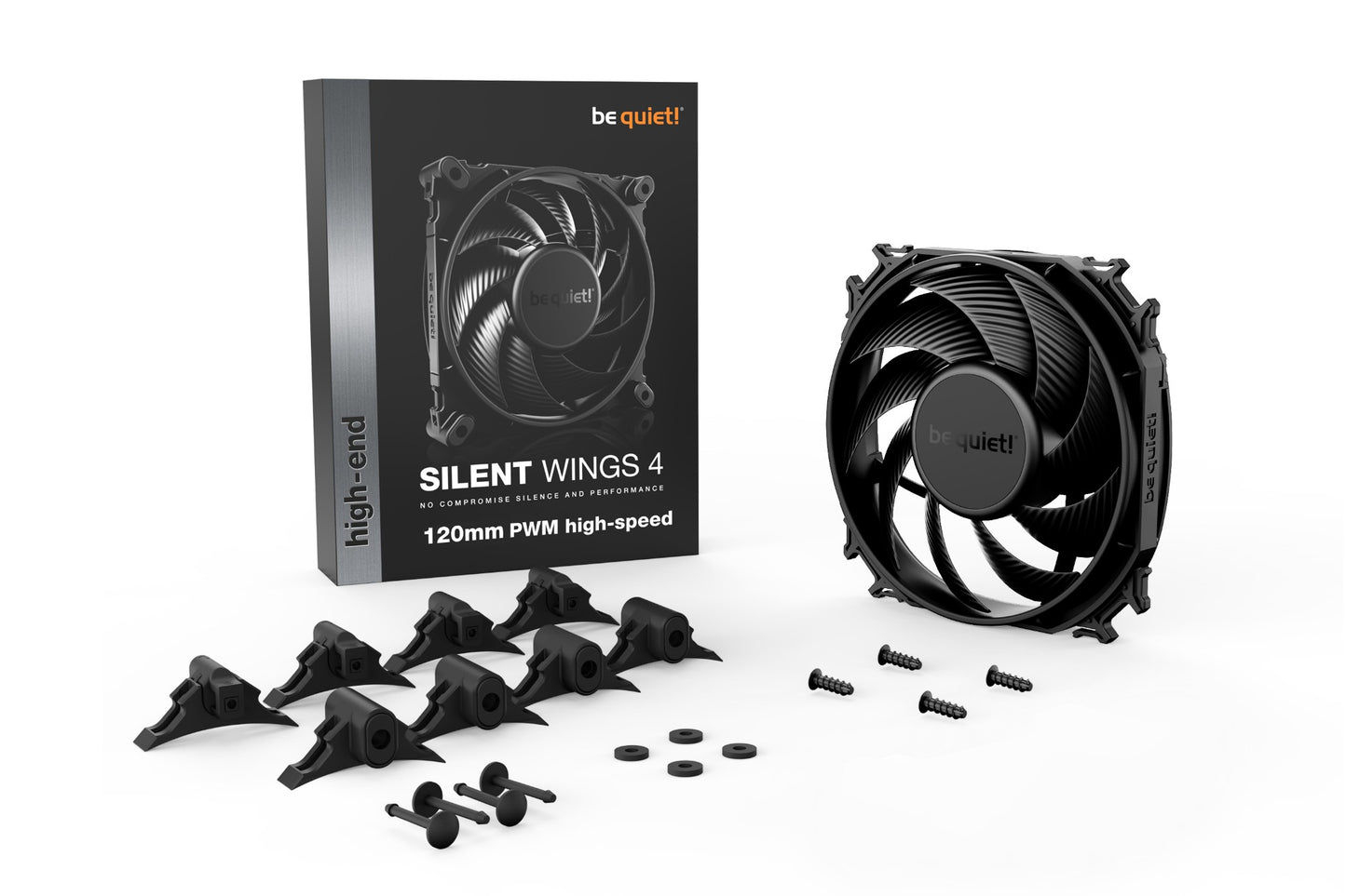 be quiet! SILENT WINGS 4 | 120mm PWM high-speed Computer case Fan 12 cm Black 1 pc(s) Cooling