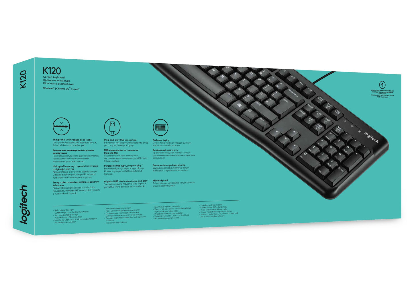 Logitech K120 Wired Keyboard (0002479)