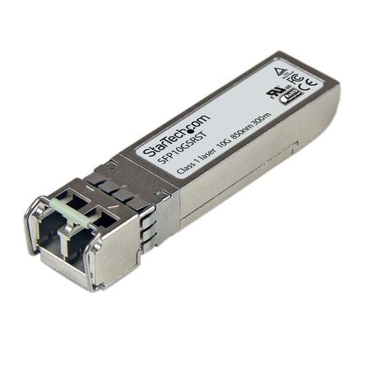 StarTech.com Cisco SFP-10G-SR Compatible SFP+ Module - 10GBASE-SR - 10GbE Multimode Fiber MMF Optic Transceiver - 10GE Gigabit Ethernet SFP+ - LC 300m - 850nm - DDM Cisco Firepower, ASR9000, C9300 Networking