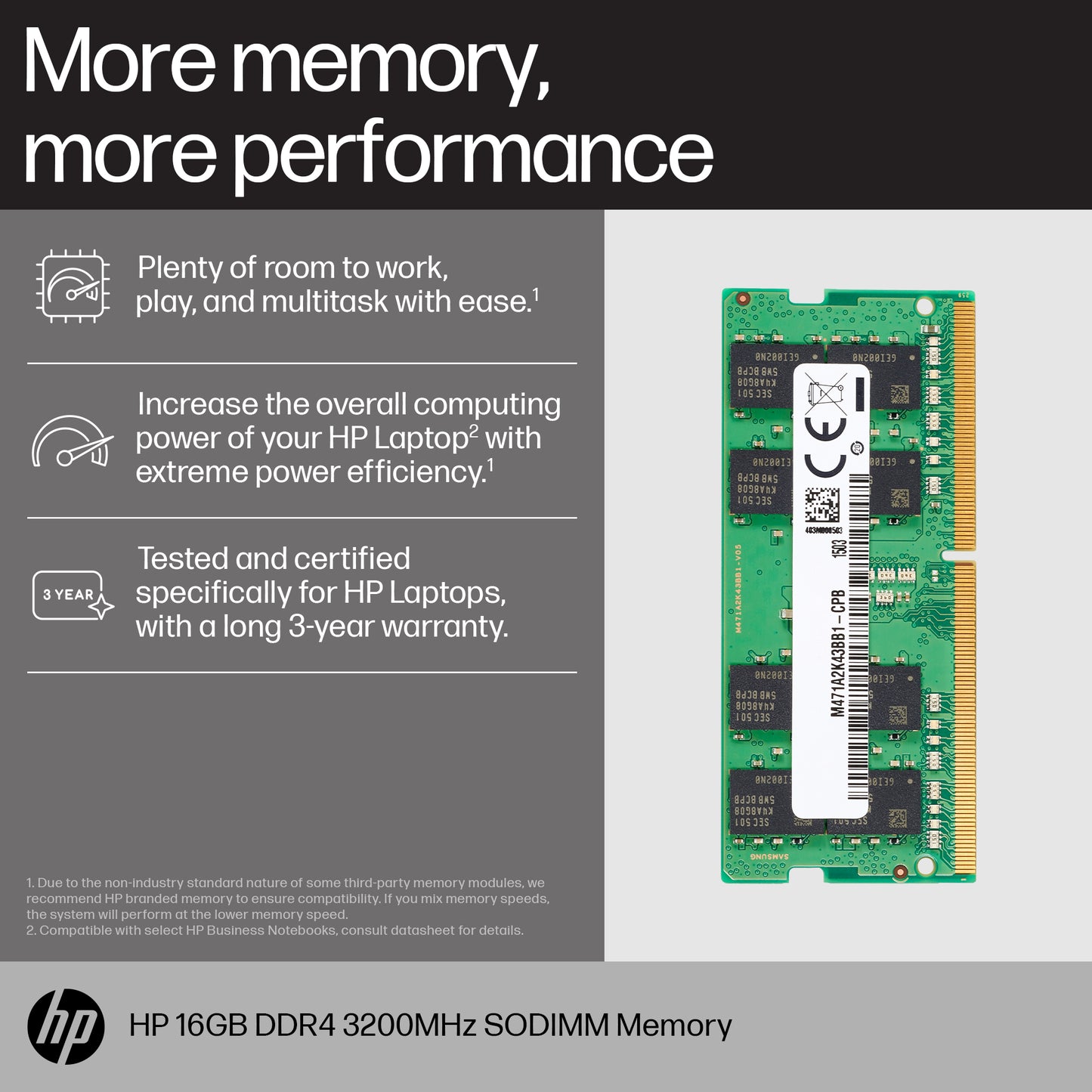 HP 16GB DDR4 3200MT/s SO-DIMM Laptop RAM