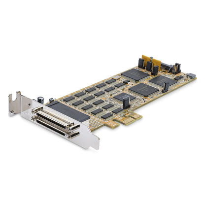 StarTech.com 16-Port Low-Profile Serial Card - RS232 - PCI Express - TAA Hub