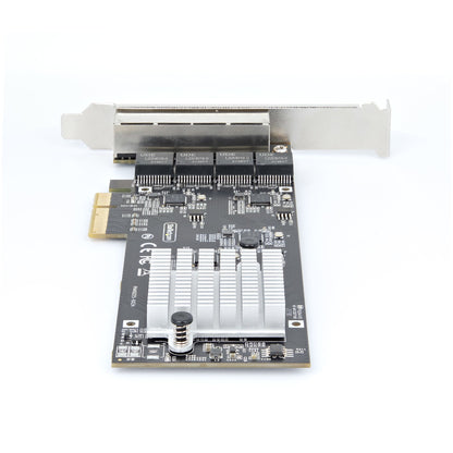 StarTech.com 4-Port 2.5Gbps NBASE-T PCIe Network Card, Intel I225-V, Quad-Port Network Adapter