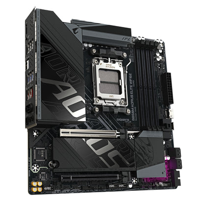 Gigabyte B850M AORUS ELITE WIFI6E Motherboard - AMD Ryzen 9000 Series CPUs, 12+2+2