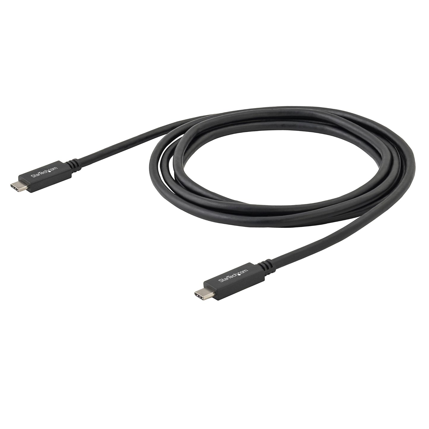 StarTech.com 6.6ft (2m) USB-C Cable, USB 5Gbps, 60W (3A) Power Delivery, 4K 60Hz DP