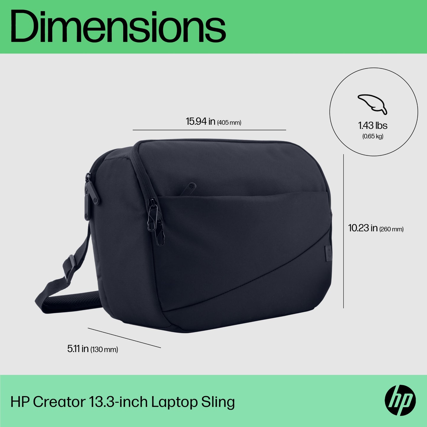 HP Creator 13.3-inch Laptop Sling Laptop Bag