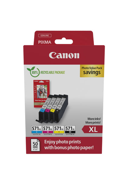 Canon 0332C006/CLI-571XL Ink Cartridge