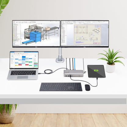 StarTech.com Dual-Monitor USB4 USB-C Docking Station 100W