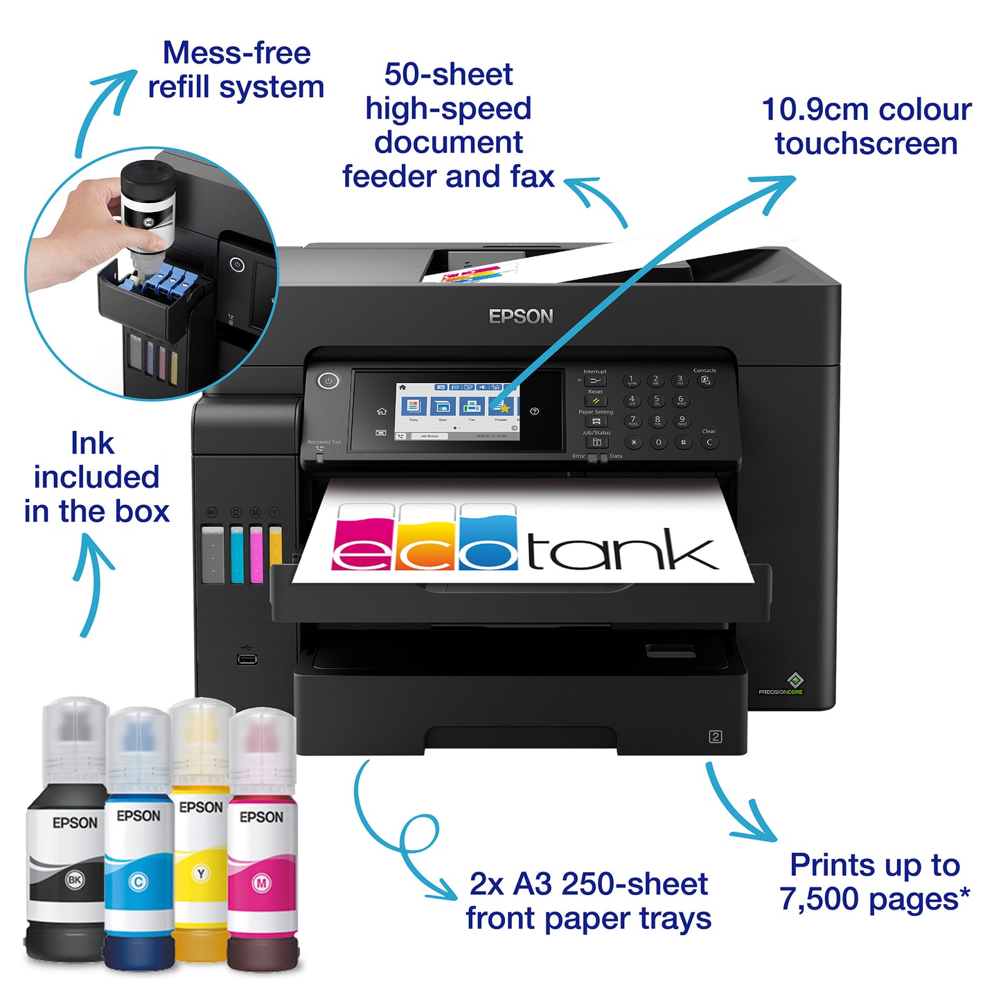 Epson EcoTank ET-16605 Inkjet A3 4800 x 2400 DPI 32 ppm Wi-Fi Printer