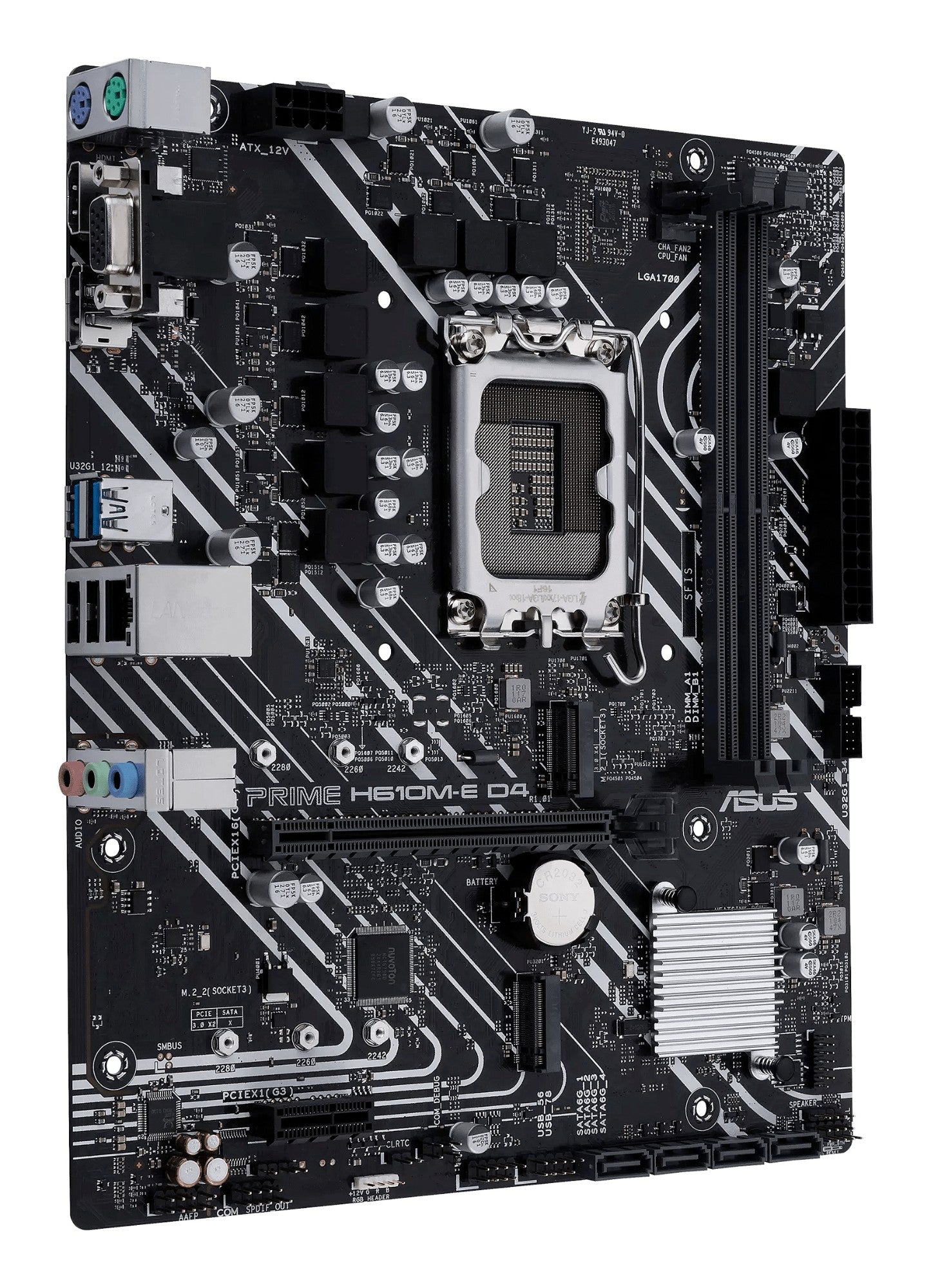 ASUS PRIME H610M-E D4-CSM Intel H610 LGA 1700 micro ATX Motherboard