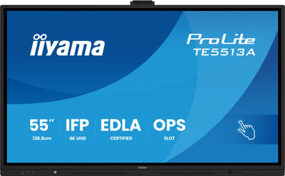 iiyama TE5513A-B2AG Signage Display Interactive flat panel 54.6" 4K UHD IPS Touch Monitor