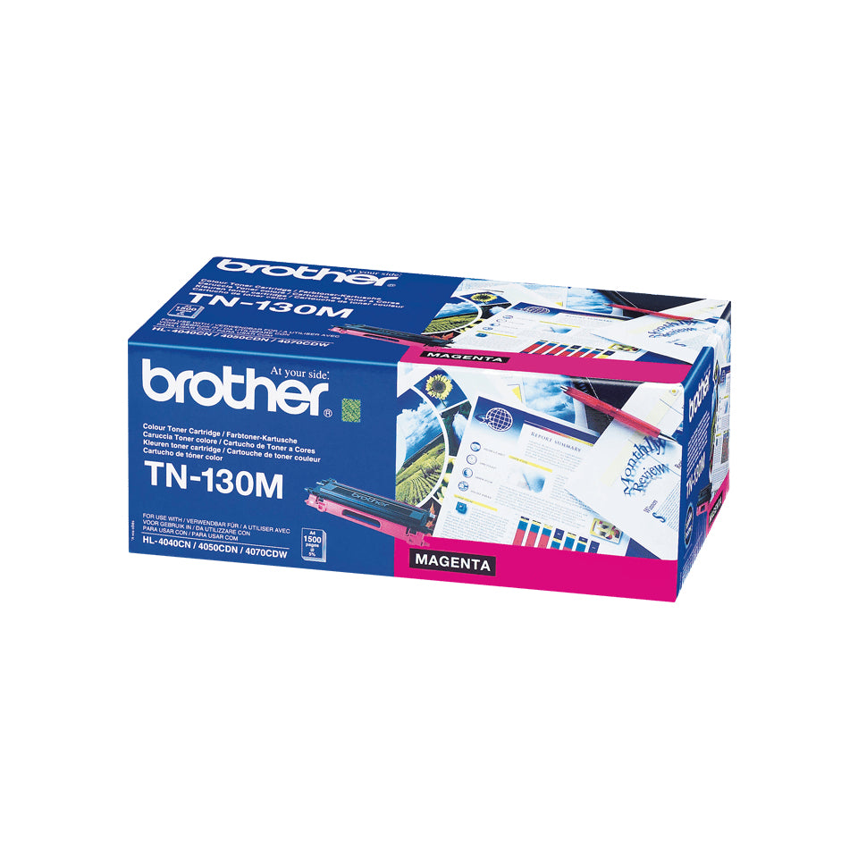 Brother TN-130M Magenta Toner Cartridge (1.5K pages, Brother HL-4040 CN)