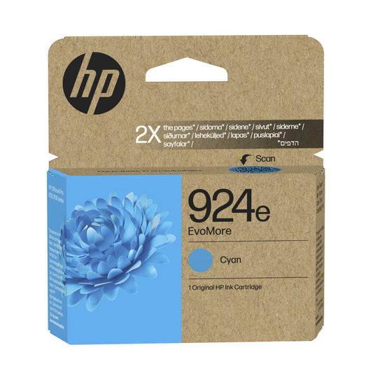 HP 4K0U7NE/924E Cyan Ink Cartridge (800 pages)