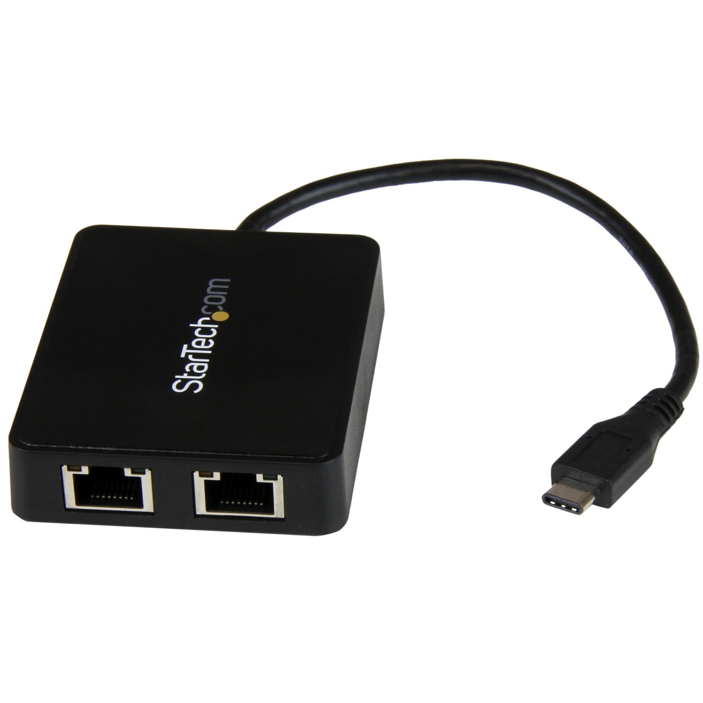 StarTech.com USB-C to Dual Gigabit Ethernet Adapter with USB 3.0 (Type-A) Port, USB