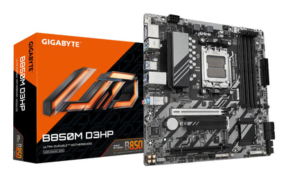 Gigabyte B850M D3HP Motherboard - AMD Ryzen 9000 Series CPUs, 5+2+2 Phases Digital