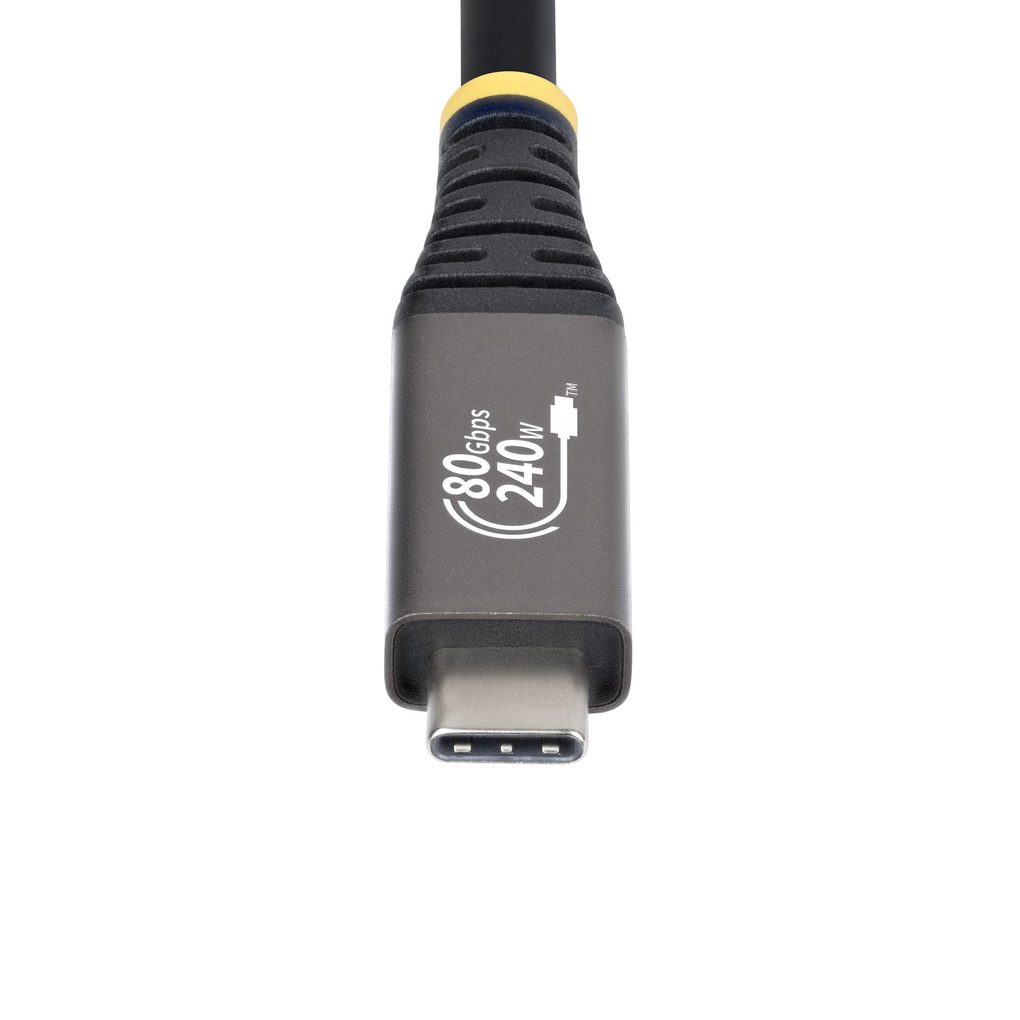 StarTech.com 1.5m (5ft) USB4 Cable, 80Gbps, USB-IF Certified USB-C Cable, 240W PD (Black)