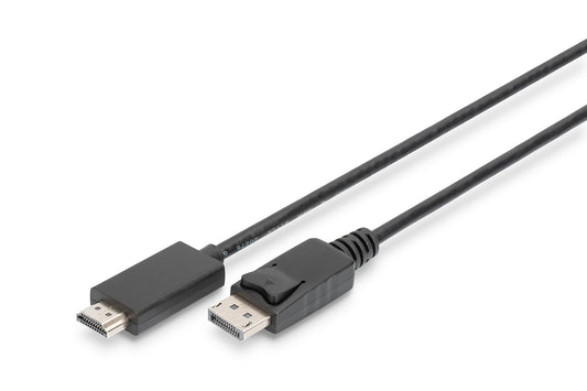 Digitus DisplayPort Adapter Cable, DP - HDMI type A