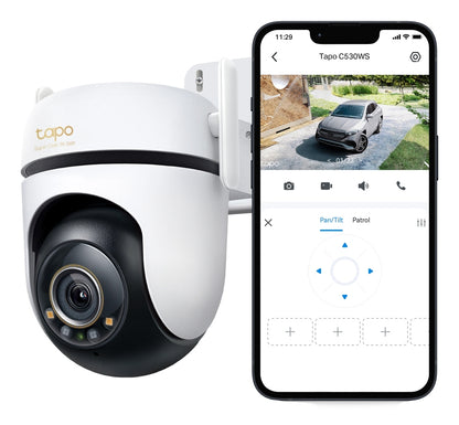 TP-LINK Outdoor Pan/Tilt Security Wi-Fi Camera SPEC: 3K 5MP (2880x1620), 2.4 GHz, 2