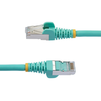 StarTech.com 5m CAT6a Ethernet Cable - Aqua - Low Smoke Zero Halogen (LSZH) - 10GbE