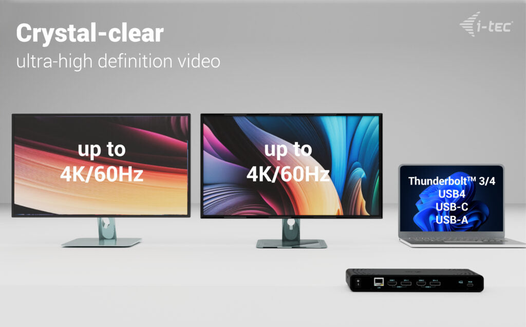 i-tec Universal Display + USB-C Docking Station 85W