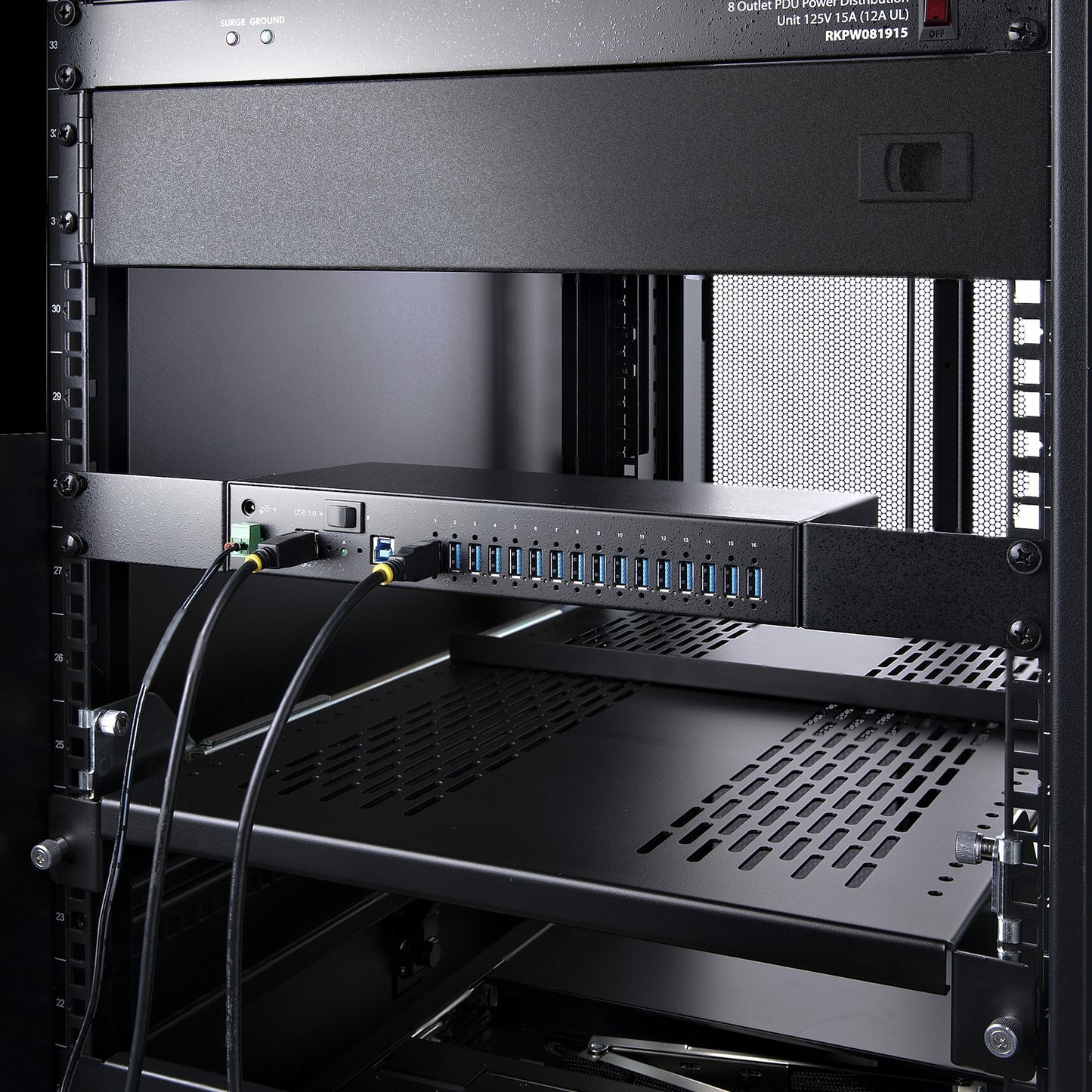 StarTech.com 16-Port Industrial USB 5Gbps Hub with Power Adapter, Metal Enclosure