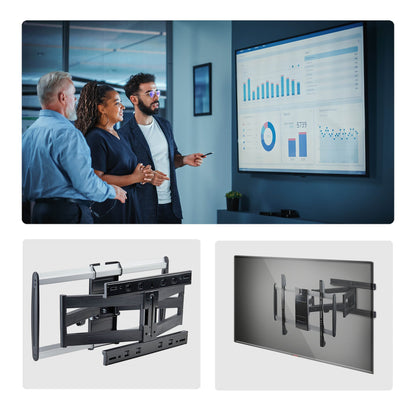 StarTech.com Ultra-Slim Articulating TV Wall Mount for up to 65-inch and 99lb/45kg