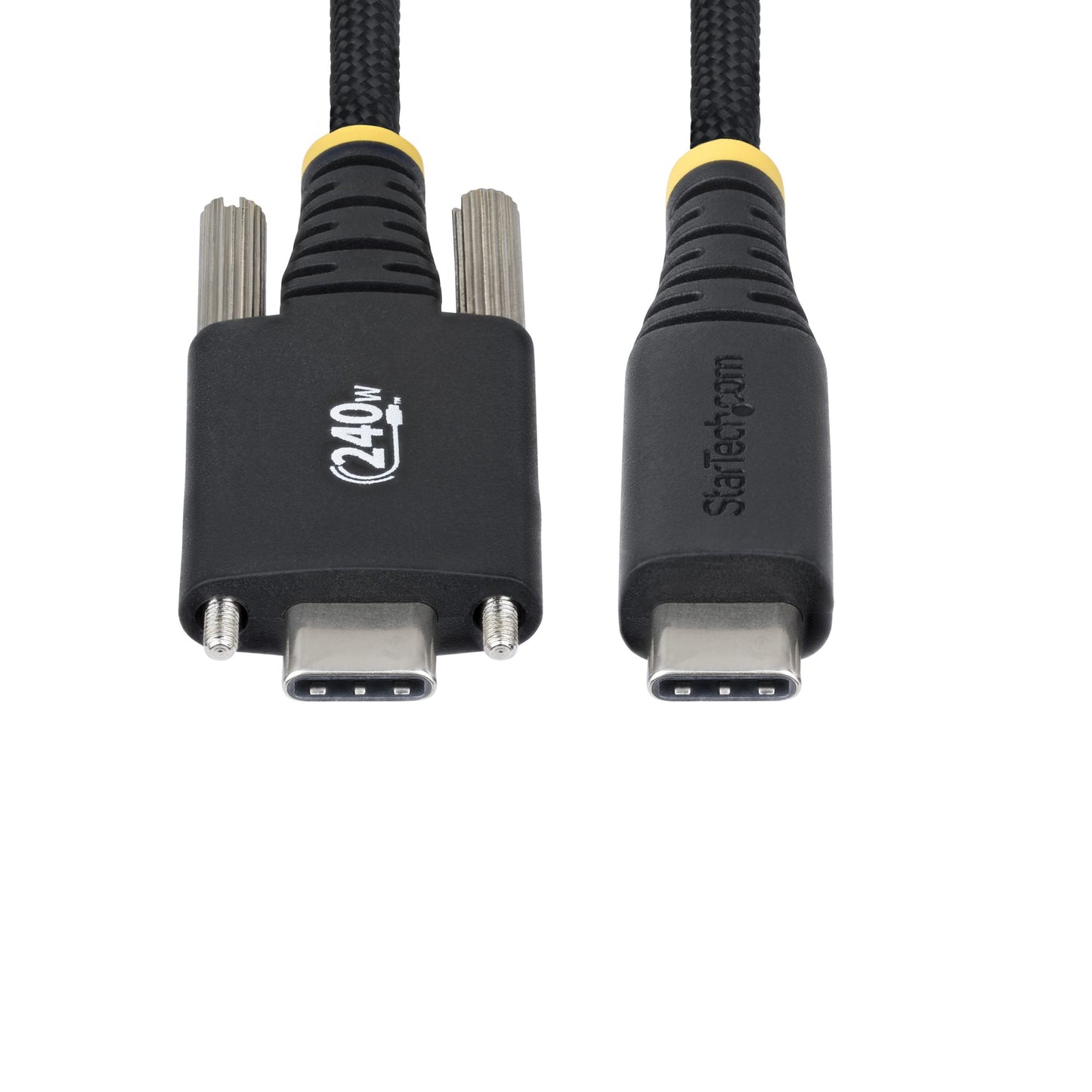 StarTech.com 10ft (3m) USB-C Charging Cable, Durable and Ultra-Flexible, Side Screw