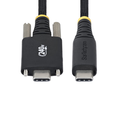 StarTech.com 10ft (3m) USB-C Charging Cable, Durable and Ultra-Flexible, Side Screw