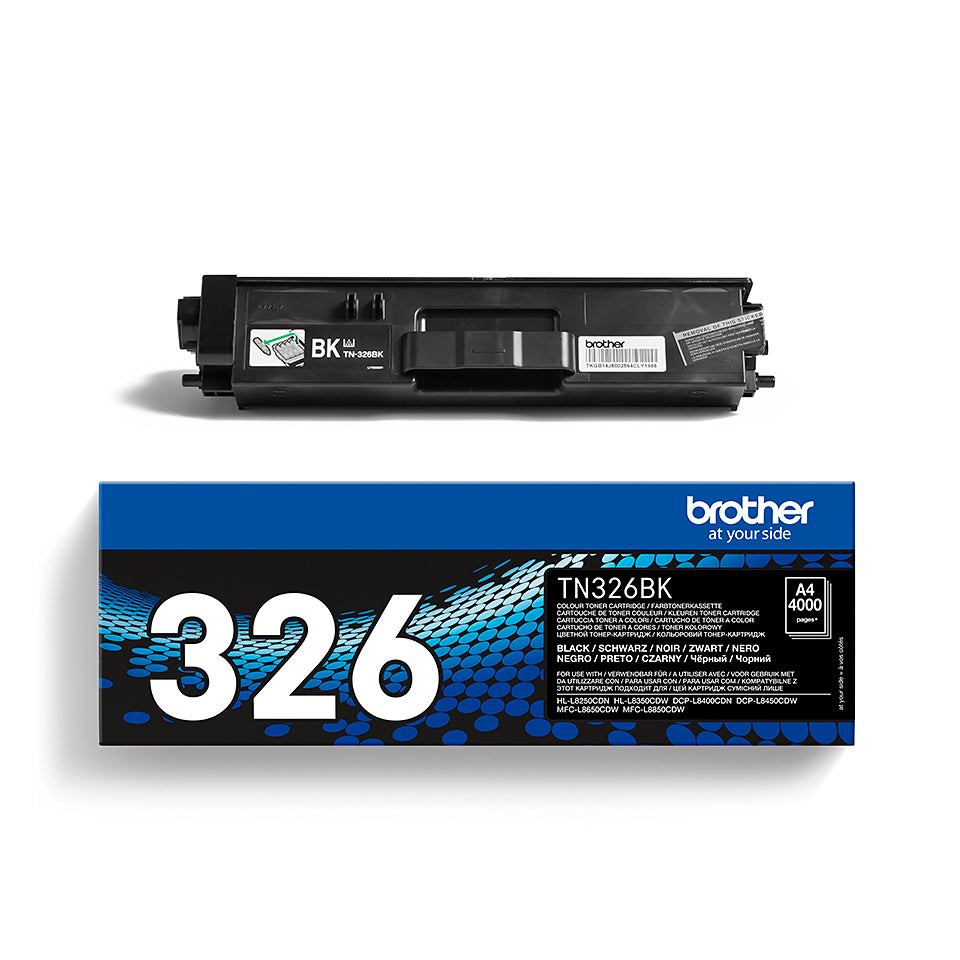 Brother TN-326BK Black Toner Cartridge (4K pages)