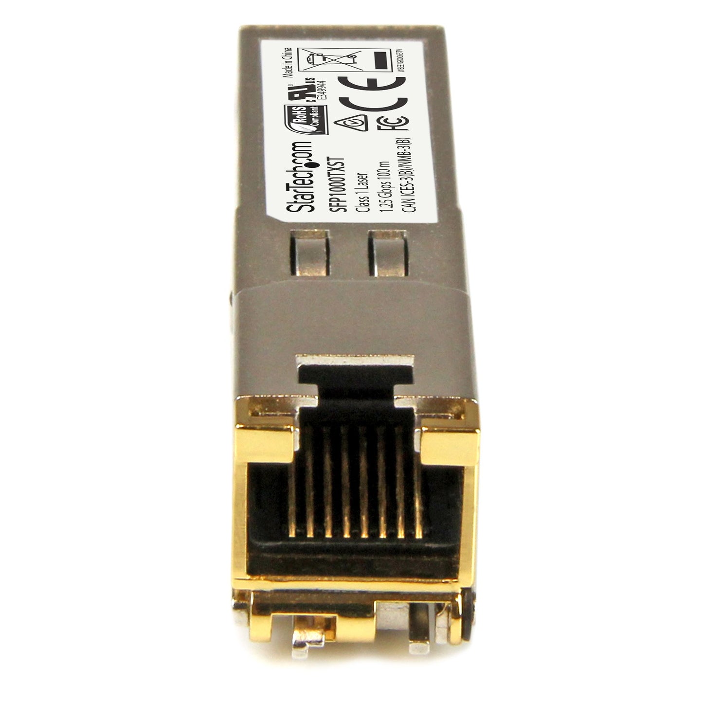StarTech.com MSA Uncoded SFP Module - 1000BASE-TX - SFP to RJ45 Cat6/Cat5e - 1GE Gigabit Ethernet SFP - RJ-45 100m Networking