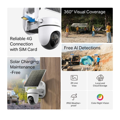 TP-LINK Tapo C615G KIT Dome IP security camera Outdoor 2304 x 1296 pixels