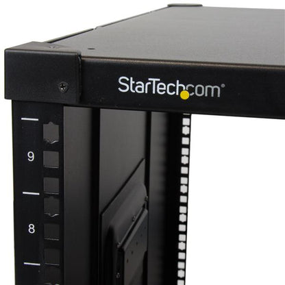 StarTech.com 4-Post 9U Mobile Open Frame Server Rack, Four Post Network Rack with